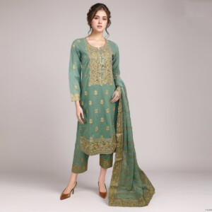 light green Pakistani Salwar Kameez wholesale