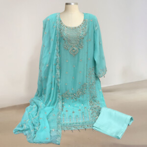 Cyan Wholesale fancy gowns for ladies