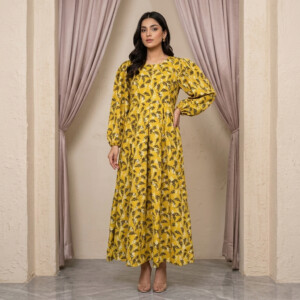 Mustard Yellow wholesale maxi dress supplier