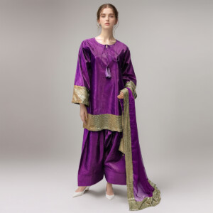 Purple 3pc fancy wear wholesale