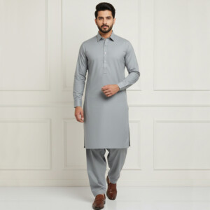 Mens Grey Ready-made Salwar Kameez Birmingham