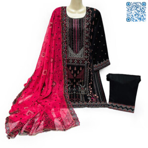 Black 3pc womens pakistani clothes toronto