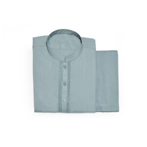 Bluish CyaN Embroidered Men's Pakistani clothes online canada