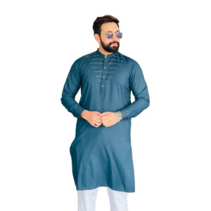Bluish Cyan mens pakistani clothes online toronto