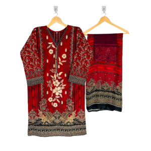 Ladies Maroon color pakistani 3pc shalwar kameez calgary online
