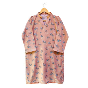 Orangy Red pakistani women Linen Kurti calgary online