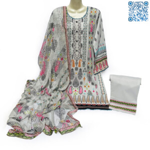 Quill Grey Embroidered womens toronto pakistani clothes