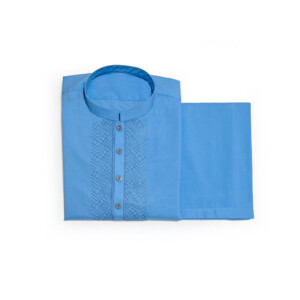 Sky Blue Embroidered Men's Pakistani clothes online canada