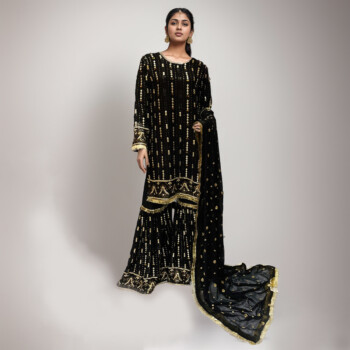 Black ghara style party wear bradford