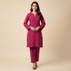 Mehroon wholesale chikankari co ord