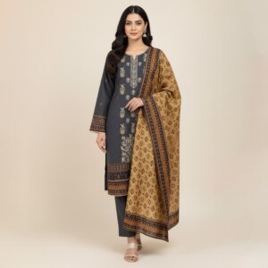 Dark grey Wholesale Pakistani Salwar Kameez